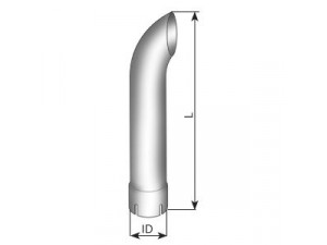 DINEX 91465 išmetimo vamzdis, universalus