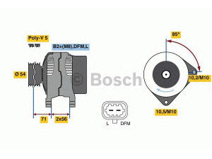 BOSCH 0 986 049 990 kintamosios srovės generatorius 
 Elektros įranga -> Kint. sr. generatorius/dalys -> Kintamosios srovės generatorius
13229985, 6204271, 93190829, 93190829