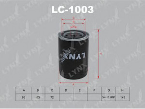LYNXauto LC-1003 alyvos filtras 
 Techninės priežiūros dalys -> Techninės priežiūros intervalai
068 115 561 F