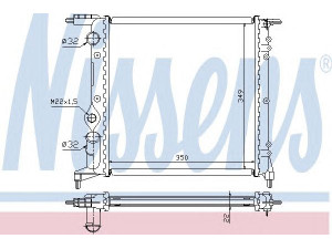 NISSENS 63926 radiatorius, variklio aušinimas