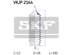 SKF VKJP 2164 gofruotoji membrana, vairavimas 
 Vairavimas -> Gofruotoji membrana/sandarinimai
B093-32-12X, 48571-60B10, 4857160B10000