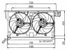 NRF 47051 ventiliatorius, radiatoriaus 
 Aušinimo sistema -> Oro aušinimas
1250E9, 125474, 1308K7, 1308L0