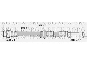 BORG & BECK BBH6763 stabdžių žarnelė 
 Stabdžių sistema -> Stabdžių žarnelės
34301165074, 34301165174