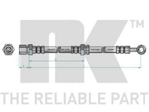 NK 855019 stabdžių žarnelė 
 Stabdžių sistema -> Stabdžių žarnelės
96397200, 96397202