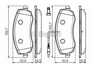 BOSCH 0 986 494 385 stabdžių trinkelių rinkinys, diskinis stabdys 
 Techninės priežiūros dalys -> Papildomas remontas
4253 94, 4253 95, 4254 95, 77364821