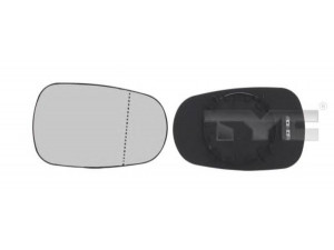 TYC 324-0026-1 veidrodėlio stiklas, išorinis veidrodėlis 
 Kėbulas -> Keleivių kabina -> Veidrodėlis
96365AX760, 7701040426