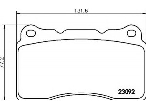 HELLA 8DB 355 011-431 stabdžių trinkelių rinkinys, diskinis stabdys 
 Techninės priežiūros dalys -> Papildomas remontas
410603303R, 26296FE120, 30646135