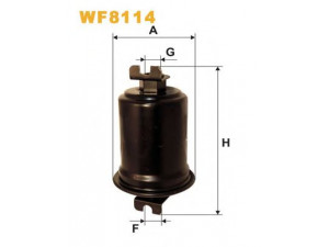 WIX FILTERS WF8114 kuro filtras 
 Techninės priežiūros dalys -> Papildomas remontas
MB504752, 2330035020, 2330039025