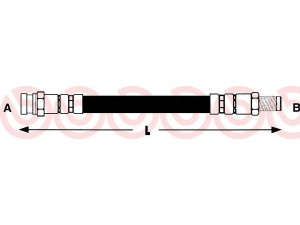 BREMBO T 54 014 stabdžių žarnelė 
 Stabdžių sistema -> Stabdžių žarnelės
MB238153, MB587751, MB857532, MB857545