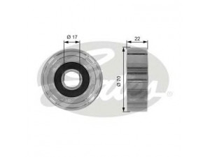 GATES T36053 kreipiantysis skriemulys, V formos rumbuotas diržas
PQR10013, PQR10038