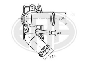 ERA 350267 termostatas, aušinimo skystis 
 Aušinimo sistema -> Termostatas/tarpiklis -> Thermostat
13 38 015, 24 420 728