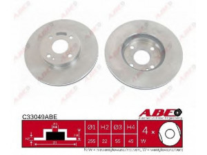 ABE C33049ABE stabdžių diskas 
 Dviratė transporto priemonės -> Stabdžių sistema -> Stabdžių diskai / priedai
BB7E-33-25XA, BB7E-33-25XD, BR74-33-25X