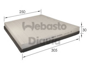 WEBASTO 82D0325208A filtras, salono oras 
 Techninės priežiūros dalys -> Techninės priežiūros intervalai
21183000218, 2118300218