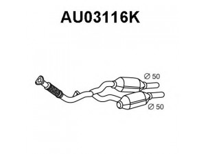 VENEPORTE AU03116K katalizatoriaus keitiklis 
 Išmetimo sistema -> Katalizatoriaus keitiklis
4B0131089X