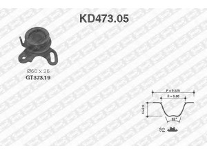 SNR KD473.05 paskirstymo diržo komplektas 
 Techninės priežiūros dalys -> Papildomas remontas
MD146186, MD146186