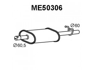 VENEPORTE ME50306 galinis duslintuvas 
 Išmetimo sistema -> Duslintuvas
6904907719, 6904907819, 9014901819