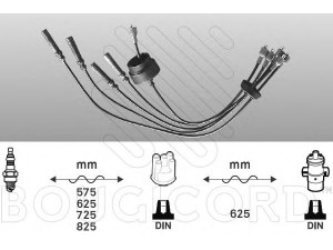 BOUGICORD 4038 uždegimo laido komplektas 
 Kibirkšties / kaitinamasis uždegimas -> Uždegimo laidai/jungtys
11634089