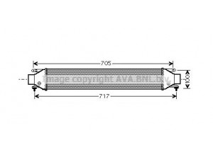 AVA QUALITY COOLING FT4355 tarpinis suslėgto oro aušintuvas, kompresorius 
 Variklis -> Oro tiekimas -> Įkrovos agregatas (turbo/superįkrova) -> Tarpinis suslėgto oro aušintuvas
51785255