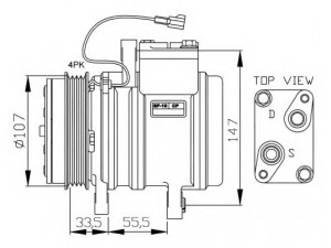 NRF 32143G kompresorius, oro kondicionierius 
 Oro kondicionavimas -> Kompresorius/dalys
96256053, 96314801, 96528117, 96528118