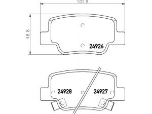 HELLA PAGID 8DB 355 014-891 stabdžių trinkelių rinkinys, diskinis stabdys 
 Techninės priežiūros dalys -> Papildomas remontas
044660F010, 04466YZZE7