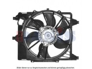 AKS DASIS 188210N ventiliatorius, radiatoriaus 
 Aušinimo sistema -> Oro aušinimas
7701044183, 7701044185, 7701045816