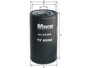 MFILTER TF 6504 alyvos filtras 
 Techninės priežiūros dalys -> Techninės priežiūros intervalai
190 2102, 190 3629, 190 3715, 190 7581