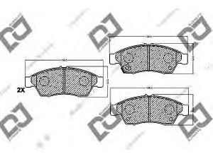 DJ PARTS BP1167 stabdžių trinkelių rinkinys, diskinis stabdys 
 Techninės priežiūros dalys -> Papildomas remontas
55810-54G30, 55810-54G50, 55810-54G61