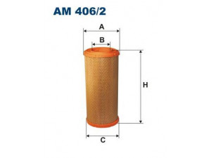 FILTRON AM406/2 oro filtras 
 Techninės priežiūros dalys -> Techninės priežiūros intervalai
1908233, 1908868