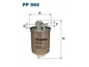 FILTRON PP960 kuro filtras 
 Degalų tiekimo sistema -> Kuro filtras/korpusas
6K0127401B, 6K0127401G, 6K0127401H