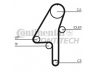 CONTITECH CT1010 paskirstymo diržas 
 Techninės priežiūros dalys -> Papildomas remontas
274247, 30731772, 30777779, 31258306