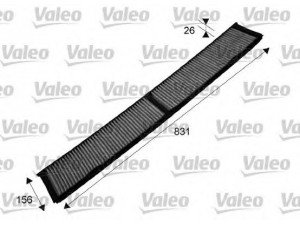 VALEO 715503 filtras, salono oras 
 Šildymas / vėdinimas -> Oro filtras, keleivio vieta
64 31 6 946 628, 64 31 6 962 549