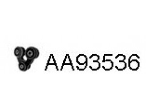 VENEPORTE AA93536 atraminis buferis, triukšmo slopintuvas 
 Išmetimo sistema -> Surinkimo dalys -> Atskiros surinkimo dalys -> Guminė apsauga
96417481, 96536940