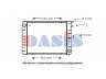 AKS DASIS 220750N radiatorius, variklio aušinimas 
 Aušinimo sistema -> Radiatorius/alyvos aušintuvas -> Radiatorius/dalys
1346016, 1378592, 5003006, 50030063