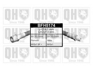 QUINTON HAZELL BFH5174 stabdžių žarnelė 
 Stabdžių sistema -> Stabdžių žarnelės
FBH 6052, 34 32 1 153 107, 34 32 1 159 881