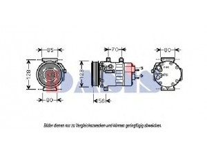 AKS DASIS 851815N kompresorius, oro kondicionierius 
 Oro kondicionavimas -> Kompresorius/dalys
6453VC, 6453VC6453VE, 6453VE, 96597494