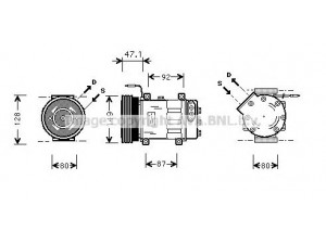 PRASCO RTK106 kompresorius, oro kondicionierius 
 Oro kondicionavimas -> Kompresorius/dalys
7700865327