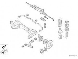 HERTH+BUSS JAKOPARTS N02117-VA vairavimo mechanizmas; rato pakaba 
 Ašies montavimas/vairavimo mechanizmas/ratai -> Prekių paieška pagal schemą
