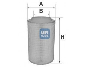UFI 27.600.00 oro filtras 
 Filtrai -> Oro filtras
2996126, 41270082, 41272124, 5801313604