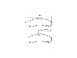 BREMBO P 56 069 stabdžių trinkelių rinkinys, diskinis stabdys 
 Techninės priežiūros dalys -> Papildomas remontas
1906401, 2992339, 2995633, 2995693