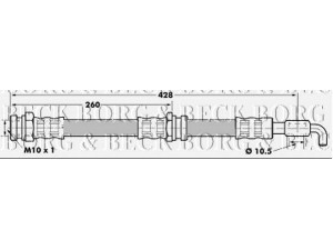 BORG & BECK BBH7076 stabdžių žarnelė 
 Stabdžių sistema -> Stabdžių žarnelės
3898670, F4CZ2078B, B45543980, B45543980A