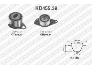 SNR KD455.39 paskirstymo diržo komplektas 
 Techninės priežiūros dalys -> Papildomas remontas
7700726440, 7701471865, 7701474446