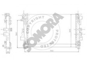 SOMORA 173140 radiatorius, variklio aušinimas 
 Aušinimo sistema -> Radiatorius/alyvos aušintuvas -> Radiatorius/dalys
6395010401, A6395010401