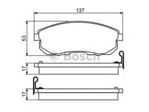 BOSCH 0 986 494 277 stabdžių trinkelių rinkinys, diskinis stabdys 
 Techninės priežiūros dalys -> Papildomas remontas
41060 1KA1A, 41060 55F90, 41060 89E90