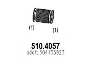 ASSO 510.4057 lanksti žarna, išmetimo sistema 
 Išmetimo sistema -> Išmetimo vamzdžiai
504105923, 504237585, 5801282685