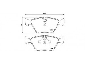 BREMBO P 06 012 stabdžių trinkelių rinkinys, diskinis stabdys 
 Techninės priežiūros dalys -> Papildomas remontas
34111157039, 34111157569, 34111157570