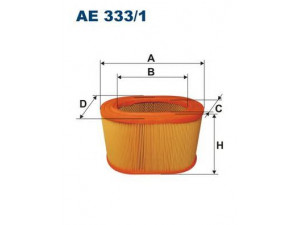 FILTRON AE333/1 oro filtras 
 Techninės priežiūros dalys -> Techninės priežiūros intervalai
MD603384, MZ311785, XD603384, PC825