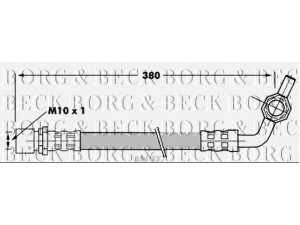 BORG & BECK BBH7233 stabdžių žarnelė 
 Stabdžių sistema -> Stabdžių žarnelės
90947-02758, 9094702591, 9094702758