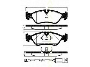 TRISCAN 8110 24891 stabdžių trinkelių rinkinys, diskinis stabdys 
 Techninės priežiūros dalys -> Papildomas remontas
1605696, 1605746, 1605789, 1605808