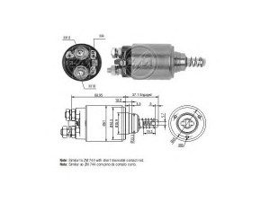 ERA 227450 solenoidinis jungiklis, starteris