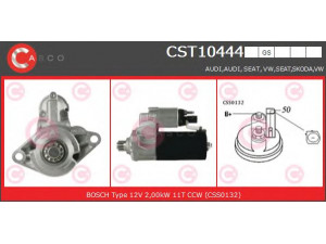 CASCO CST10444GS starteris 
 Elektros įranga -> Starterio sistema -> Starteris
02E911023L